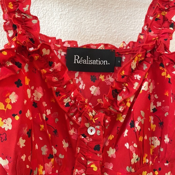 NWOT Realisation Par Julia dress in Rouge Fleur S - Picture 12 of 15